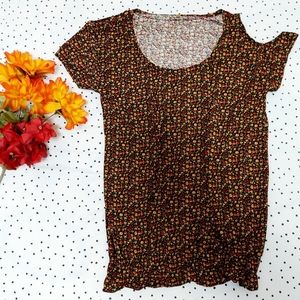 Floral Print | Off-shoulder Blouse